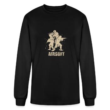 Arisoft Skill – Air Gun - Men's Long Sleeve T-Shirt - black - Front