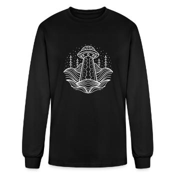 Alien Coming - Men's Long Sleeve T-Shirt - black - Front