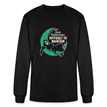 Grim Reaper Alone Again - Men's Long Sleeve T-Shirt - black - Front