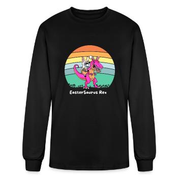 Eastersaurus Rex - Men's Long Sleeve T-Shirt - black - Front