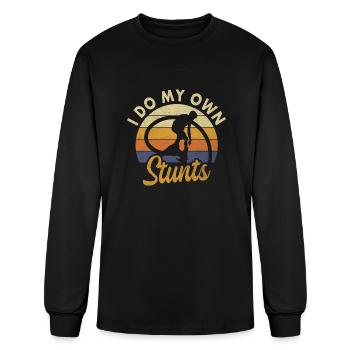Flyboarding Stunt Flyboard Stuntman Own Stunts - Men's Long Sleeve T-Shirt - black - Front