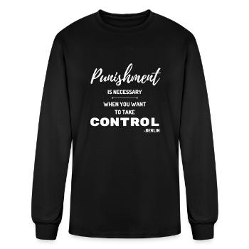 Berlin Quote Korea - Men's Long Sleeve T-Shirt - black - Front