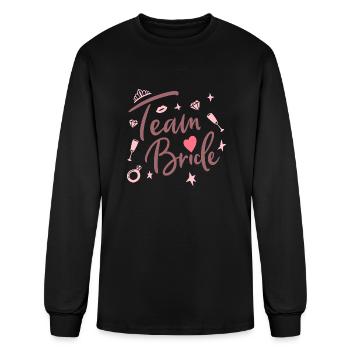 Team Bride - Men's Long Sleeve T-Shirt - black - Front