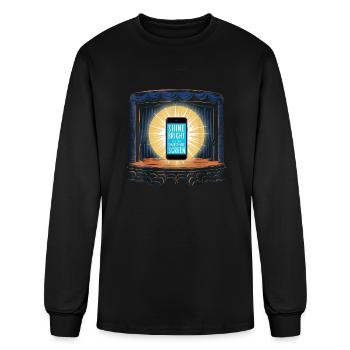 Shine Like Your Smartphone Screen - Men's Long Sleeve T-Shirt - black - Front