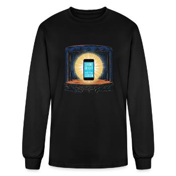 Shine Like Your Smartphone Screen - Men's Long Sleeve T-Shirt - black - Front