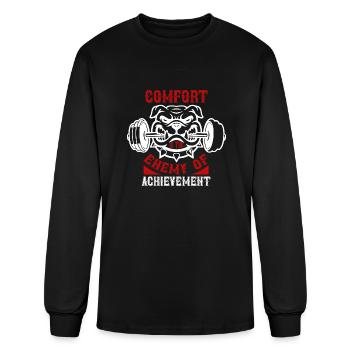 Comfort is The Enemy Of Achievement - Men's Long Sleeve T-Shirt - black - Front