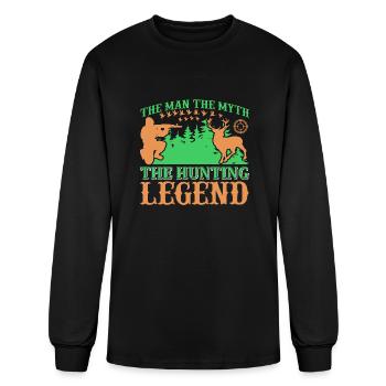 The Man The Hunter - Men's Long Sleeve T-Shirt - black - Front