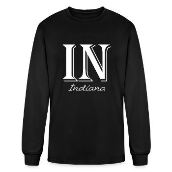 Indiana State - Men's Long Sleeve T-Shirt - black - Front