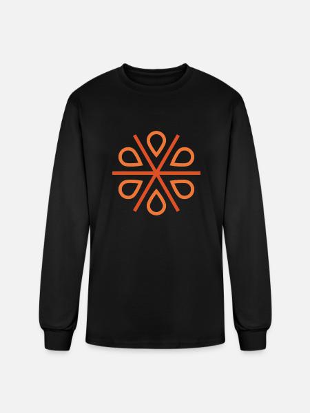 Orange Seeds - Men's Long Sleeve T-Shirt - black