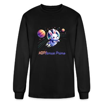 Bunny Astronat / HOP!timus Prime - Men's Long Sleeve T-Shirt - black - Front