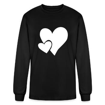 Heart Love Feeling - Men's Long Sleeve T-Shirt - black - Front