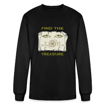 Find the treasure - Men's Long Sleeve T-Shirt - black - Front