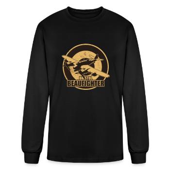 Bristol Beaufighter distressed tumblr - Men's Long Sleeve T-Shirt - black - Front