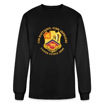 Army 2nd Battalion 83rd Artillery US Army - Men's Long Sleeve T-Shirt - black - Front