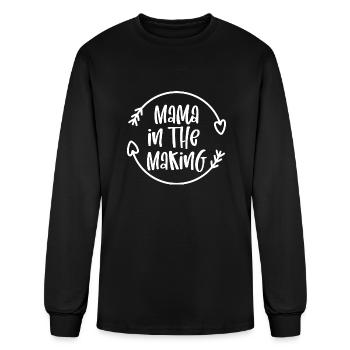 Mama In The Making - Men's Long Sleeve T-Shirt - black - Front