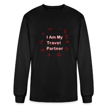 Solo Traveller Life - Men's Long Sleeve T-Shirt - black - Front