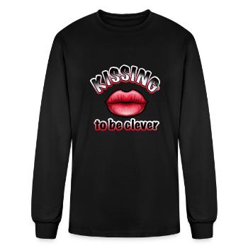 Kissing To Be Clever - Men's Long Sleeve T-Shirt - black - Front