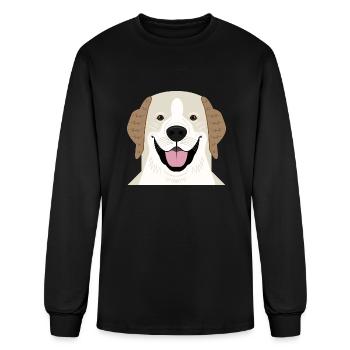 Golden Retriever Mouth - Men's Long Sleeve T-Shirt - black - Front