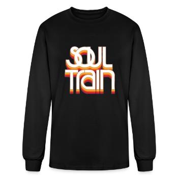 Soul Train - Men's Long Sleeve T-Shirt - black - Front