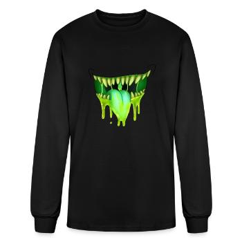 monster mouth - Men's Long Sleeve T-Shirt - black - Front