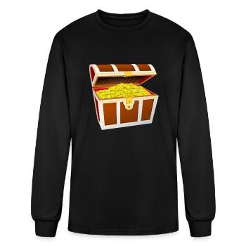 Treasure chest - Men's Long Sleeve T-Shirt - black - Front