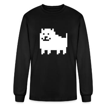 undertale dog - Men's Long Sleeve T-Shirt - black - Front
