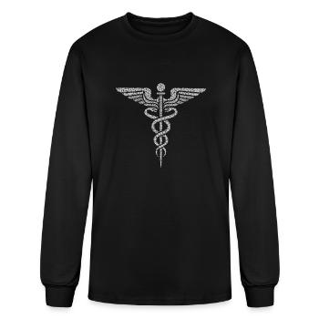 Pharmacist Caduceus - Men's Long Sleeve T-Shirt - black - Front