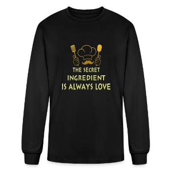Cooking The Secret - Men's Long Sleeve T-Shirt - black - Front
