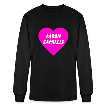 I heart Aaron Samuels travel - Men's Long Sleeve T-Shirt - black - Front