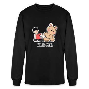 All Is Well - Men's Long Sleeve T-Shirt - black - Front