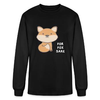 For Fox Sake - Men's Long Sleeve T-Shirt - black - Front