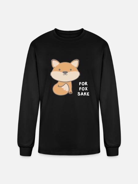 For Fox Sake - Men's Long Sleeve T-Shirt - black