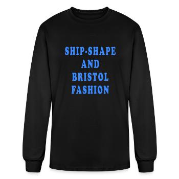 ShipShape and Bristol Fashion blue cool - Men's Long Sleeve T-Shirt - black - Front