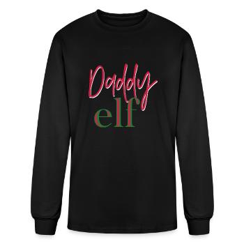 Daddy Elf - Men's Long Sleeve T-Shirt - black - Front