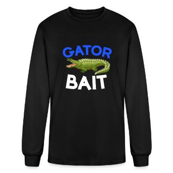 Gator Bait Crocs - Men's Long Sleeve T-Shirt - black - Front