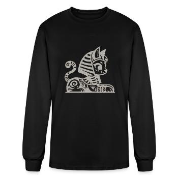 Cute Sphinx - Men's Long Sleeve T-Shirt - black - Front