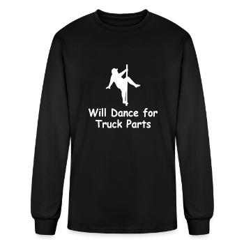 Will Dance for Truck Parts - Men's Long Sleeve T-Shirt - black - Front