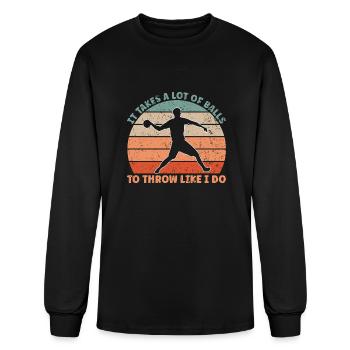 Dogdeball A Lot Of Balls - Men's Long Sleeve T-Shirt - black - Front