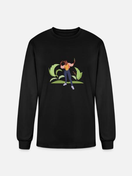 selfie girl - Men's Long Sleeve T-Shirt - black