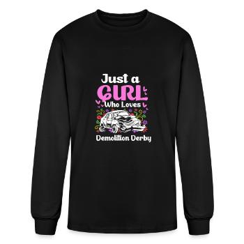 Demo Derby Just A Girl Who Loves Demolition Derby - Men's Long Sleeve T-Shirt - black - Front