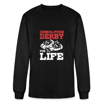 Demolition Derby Driver For Life For Derby Driver - Men's Long Sleeve T-Shirt - black - Front