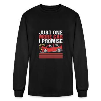 Funny Demolition Derby Just One More Car I Promise - Men's Long Sleeve T-Shirt - black - Front
