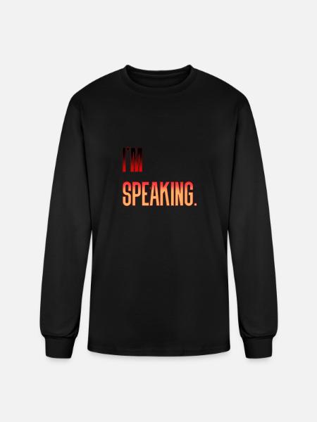 Im Speaking - Men's Long Sleeve T-Shirt - black