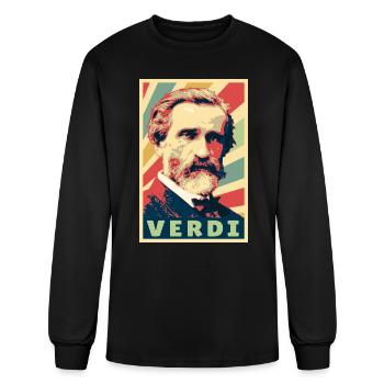 Giuseppe Verdi Vintage Colors - Men's Long Sleeve T-Shirt - black - Front