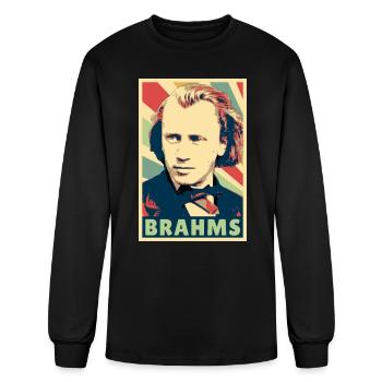 Johannes Brahms Vintage Colors - Men's Long Sleeve T-Shirt - black - Front