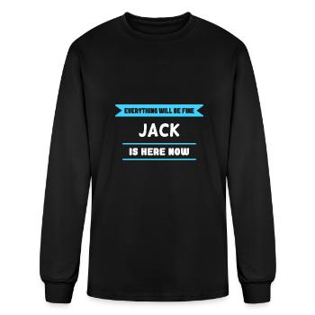 Jack Name Saying for proud Jacks - Men's Long Sleeve T-Shirt - black - Front