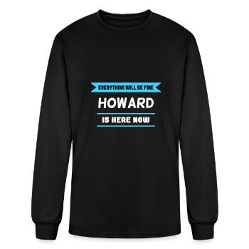 Howard Name Saying for proud Howards - Men's Long Sleeve T-Shirt - black - Front