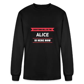 Alice Name Saying for proud Alices - Men's Long Sleeve T-Shirt - black - Front