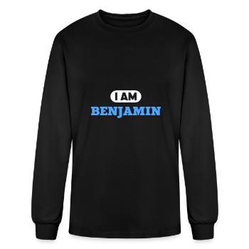 Benjamin Name Saying for proud Benjamins - Men's Long Sleeve T-Shirt - black - Front