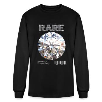 DIAMOND - Men's Long Sleeve T-Shirt - black - Front